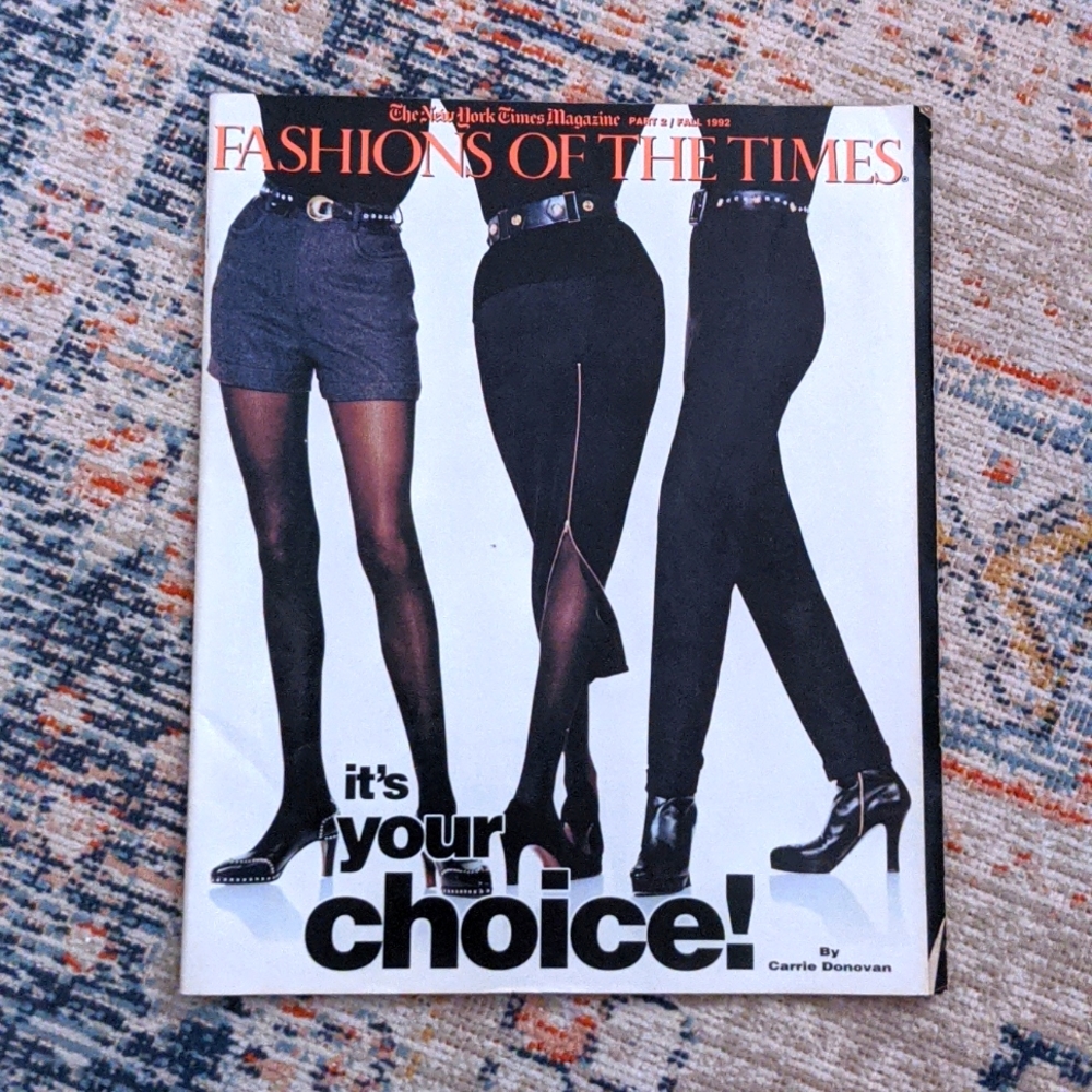 The New York Times Part 2 Fall 1992 Fashions Of The Times Fashion Magazine